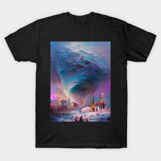 Ice City Mystical Art Style T-Shirt